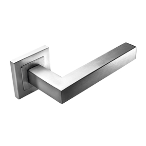 2 door handles set square rosette 52 mm stainless steel ma 2014